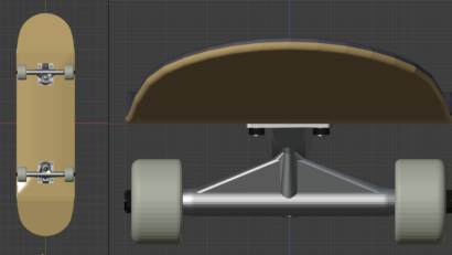 skateboard from different angles