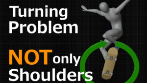 reason an ollie turns in the air unintentionally