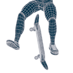 板が股に刺さる・板を水平にできない