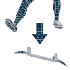 低い・地面を転がるフリップになってしまう