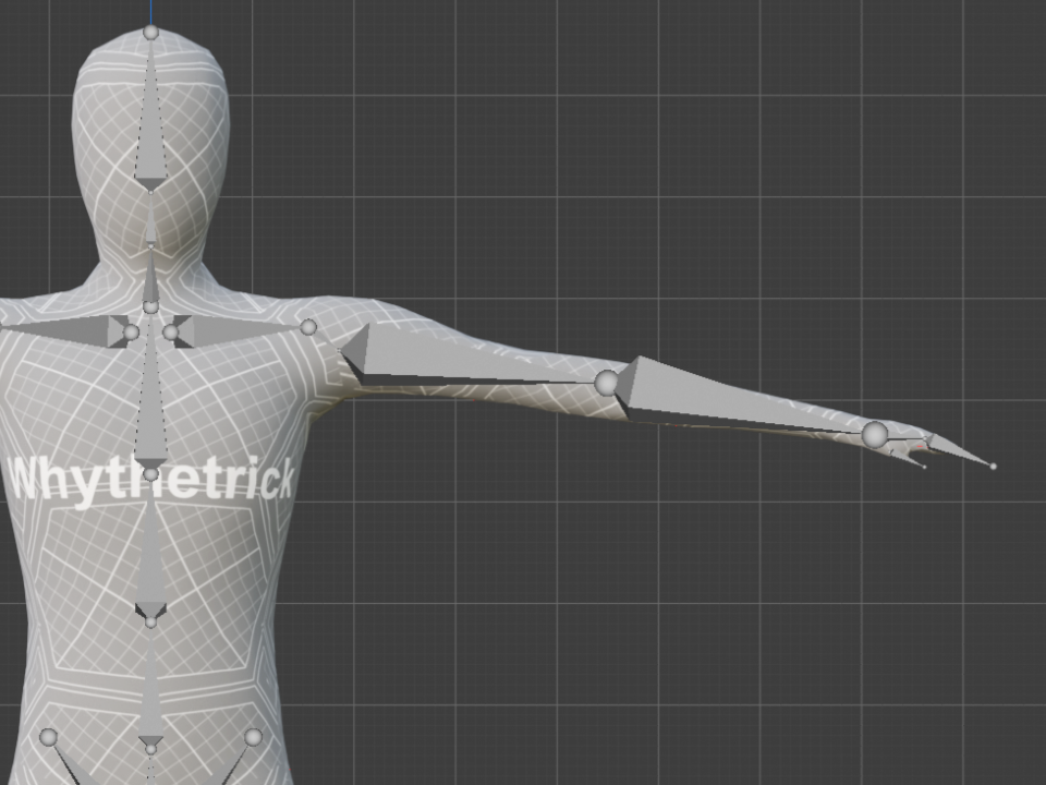 Whythetrick rigged 3D character for Blender