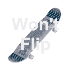 My board doesn't flip